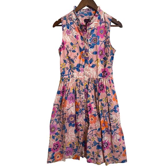 J. Crew Liberty Fabrics Pavilion Floral Multicolor Dress Womans 6 - Picture 1 of 9